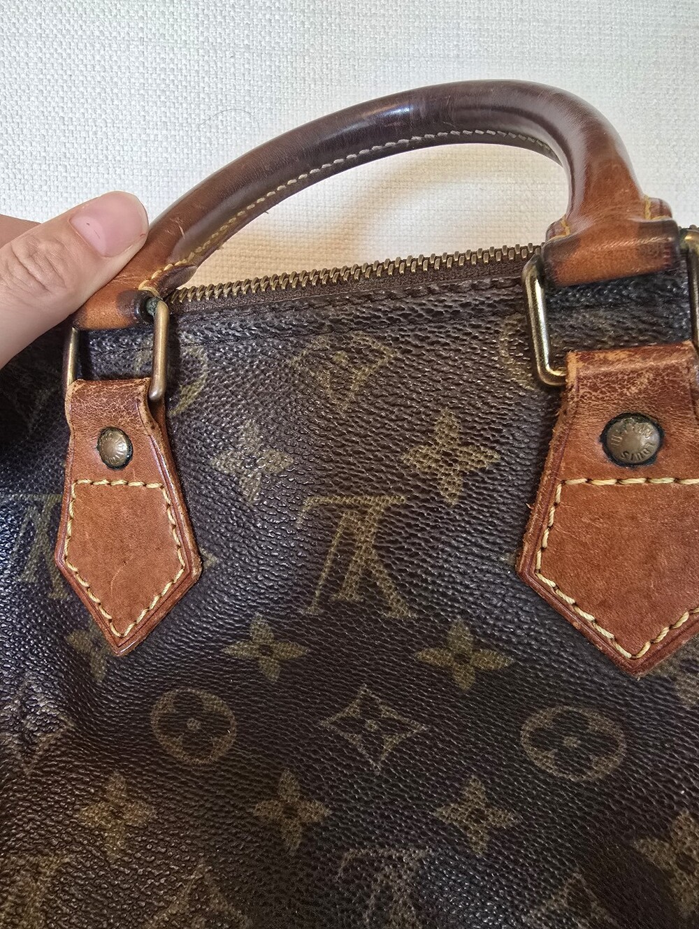 Louis Vuitton vintage speedy 30 leather satchel handbag - Picture 11 of 16